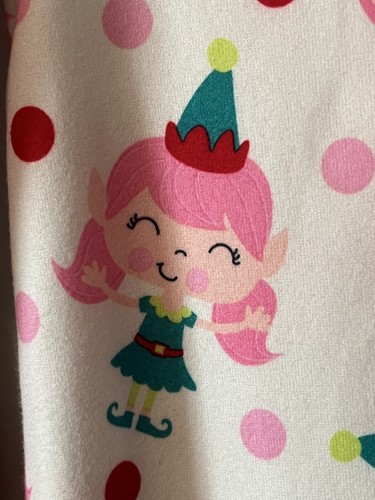 NWT Jumping Beans Christmas Girl's Nightgown Matching Doll Dress Elf Size 7 - Picture 2 of 9