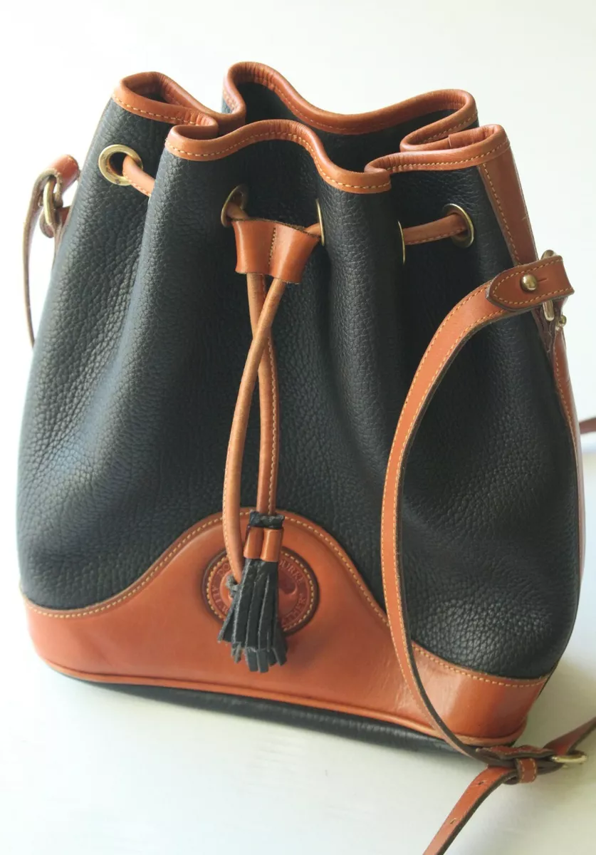 Dooney and bourke leather shop drawstring bag