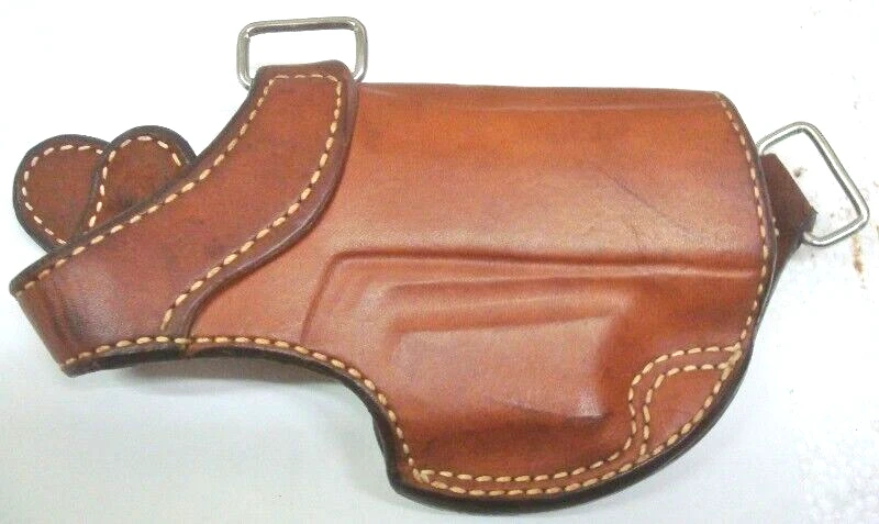 Bianchi 13 "SCORPION" for H&K P9S pistol Suede Lined Brn Leather RH Holster NOS - Image 4 of 4