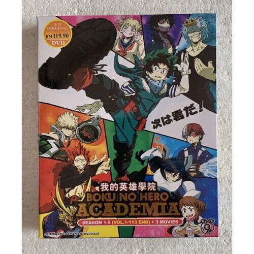 DVD Anime My Hero Academia Complete Season 5 (1-25 End) English Dub, All  Region