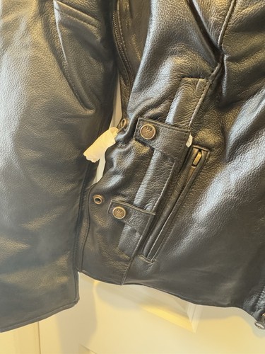 NEW Harley Davidson Women's 120th Anniversary Leather Jacket Triple Vent Size XS - Picture 5 of 12