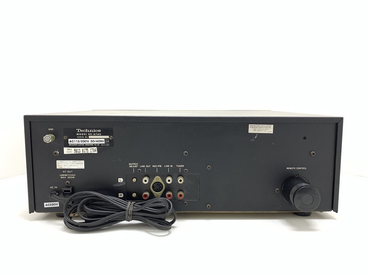 テクニクス　カセットテープデッキ　RS-676U ○Technics RS-676U カセットプレーヤー カセットデッキ - メルカリ