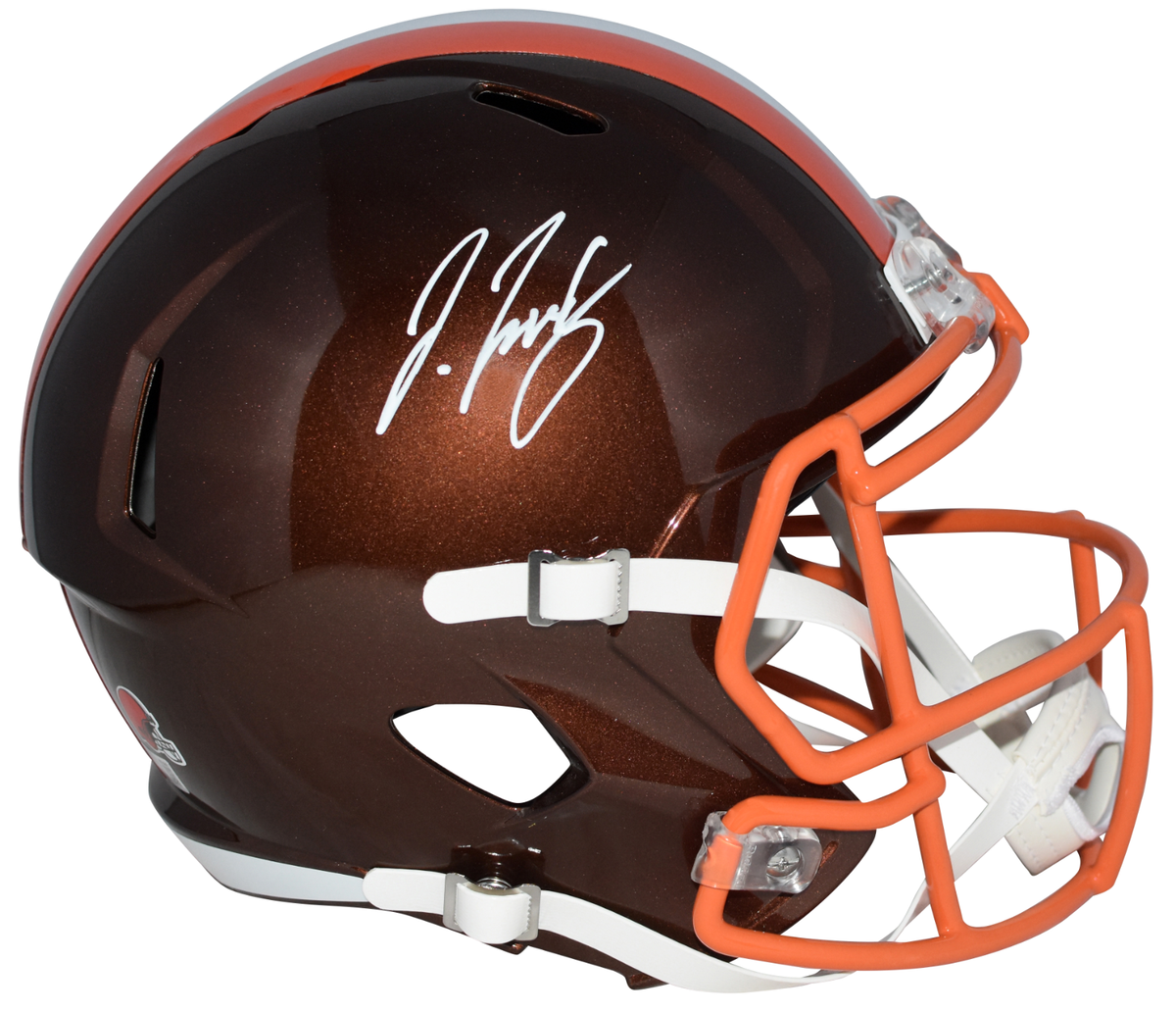 JERRY JEUDY SIGNED CLEVELAND BROWNS FLASH FULL SIZE SPEED HELMET