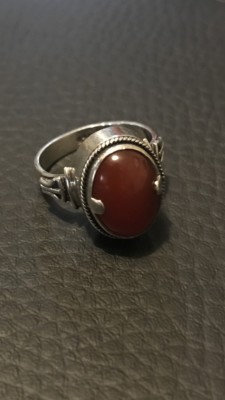 Sterling Silber DRACHENAUGE Geburtsstein Juli! Größe 6