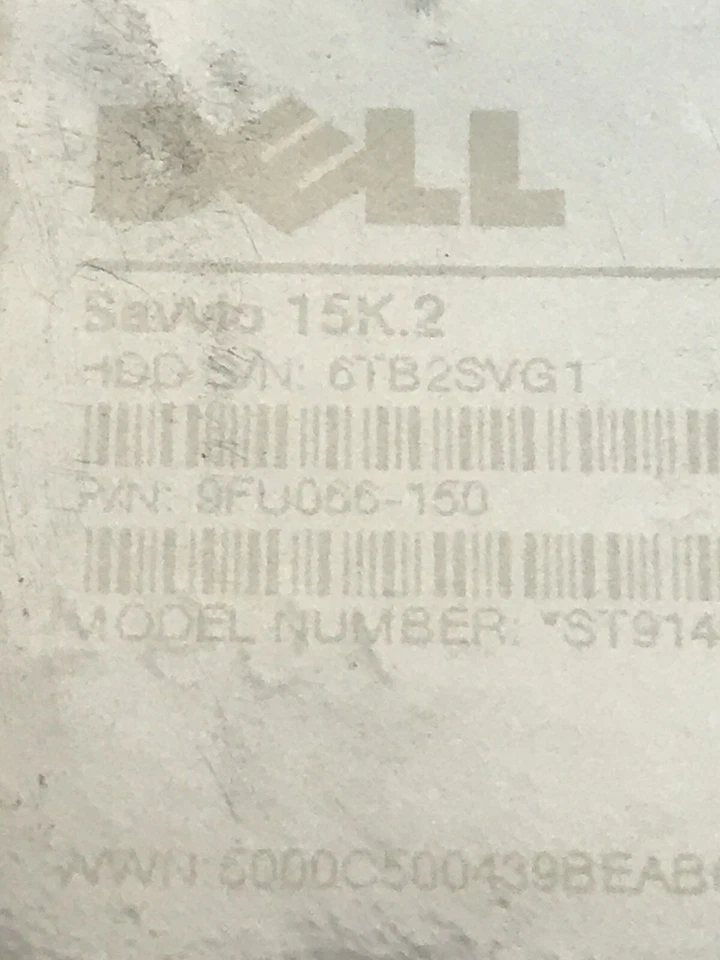 Dell SAVVIO 15K.2 73GB 15K RPM 6Gb/s 2.5" SAS Hard Drive ST9146852SS - Image 2 of 3