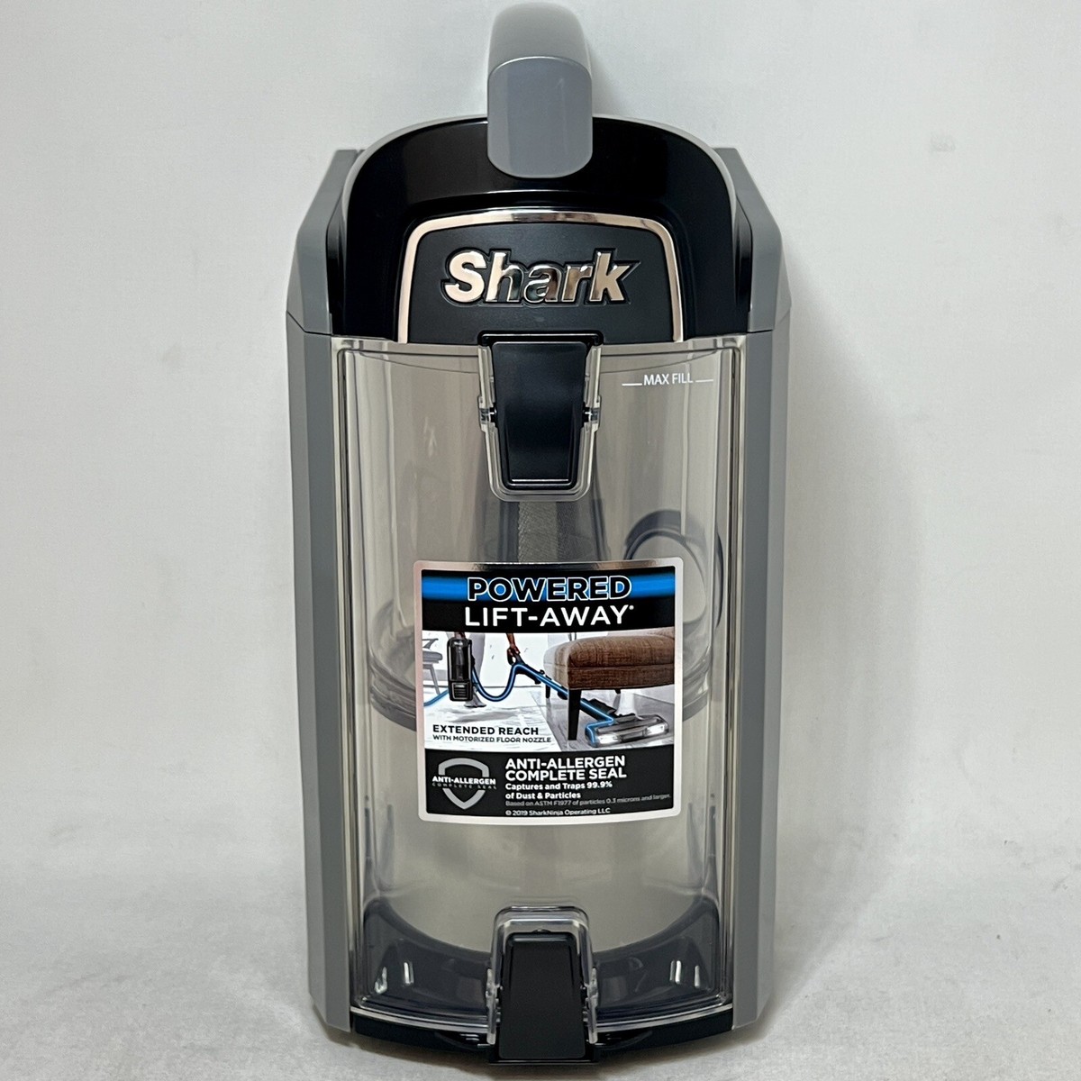 Shark Dust Cup Dirt Bin Canister Black for Rotator Lift-Away Speed