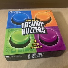 Answer Buzzers Set Of 4 with Fun Sounds By Learning Resources NEW In Box