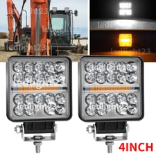 2 x 4 inch 35 LED upper cab & Boom Work Flood Light Fit for Excavator 160LC ZX