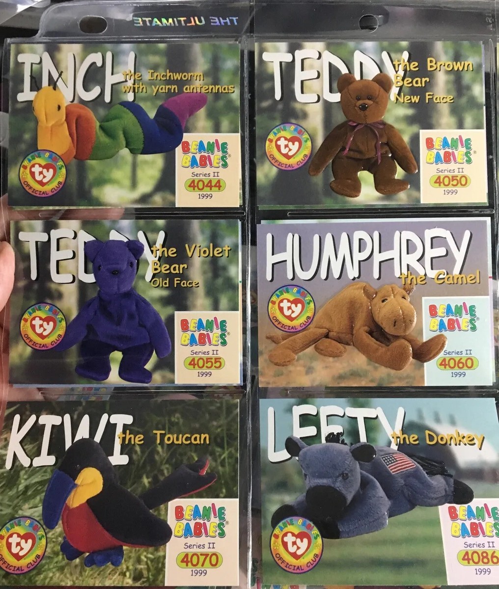 TY Beanie Babies Series 2 Official Club Collector Cards Mix Lot 60