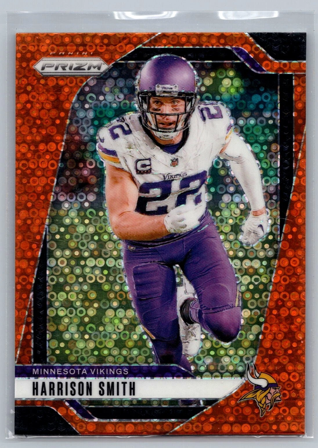 Harrison Smith - 2024 Panini Prizm Football #190 - Orange Disco Prizm - Vikings