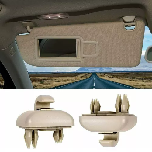 2PCS Sun Visor Clip Beige 8E0857562A For Audi A3 A4 A5 Q5 A7 B6 B7 B8 S4 S5 TT - Bild 1 von 11