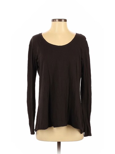 Vince. Women Brown Long Sleeve T-Shirt S