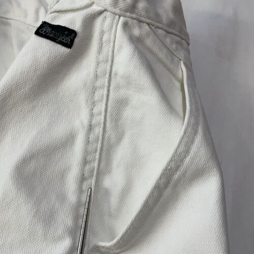 Vintage Wrangler Rock weiß Denim Passe Detail Größe 11 100 % Baumwolle USA Taille 29 Zoll - Bild 11 von 13
