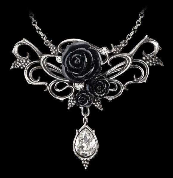 Alchemy Gothic Halskette - Bacchanal Rose - Fantasy Schmuck Hochzeit Geschenk-image