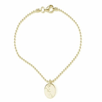 BEKA&BELL Armband Armschmuck Armreif 925 Silber gelb glanz Sternzeichen Stier