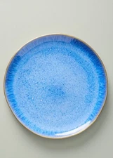 Anthropologie Blue Perasima Stoneware Dinnerware Salad Plate