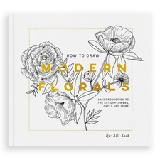 How To Draw Modern Florals (Mini): A Pocket-Sized Road Trip Book (Christmas ...