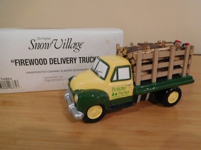 Dept 56 Snow Village - Firewood Delivery Truck - #56.54864 - Free Shipping