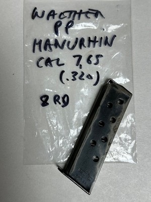 Walther PP Manurhin 8rd Magazine Cal 7.65 (.320) Factory Original.