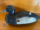Vintage Cork Bodied Duck Decoy w/ Wooden Head Glass Eyes Bluebill — photo 4