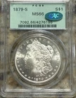 1879-s Morgan Dollar PCGS MS66 ♻️CAC ♻️OGH♻️PQ