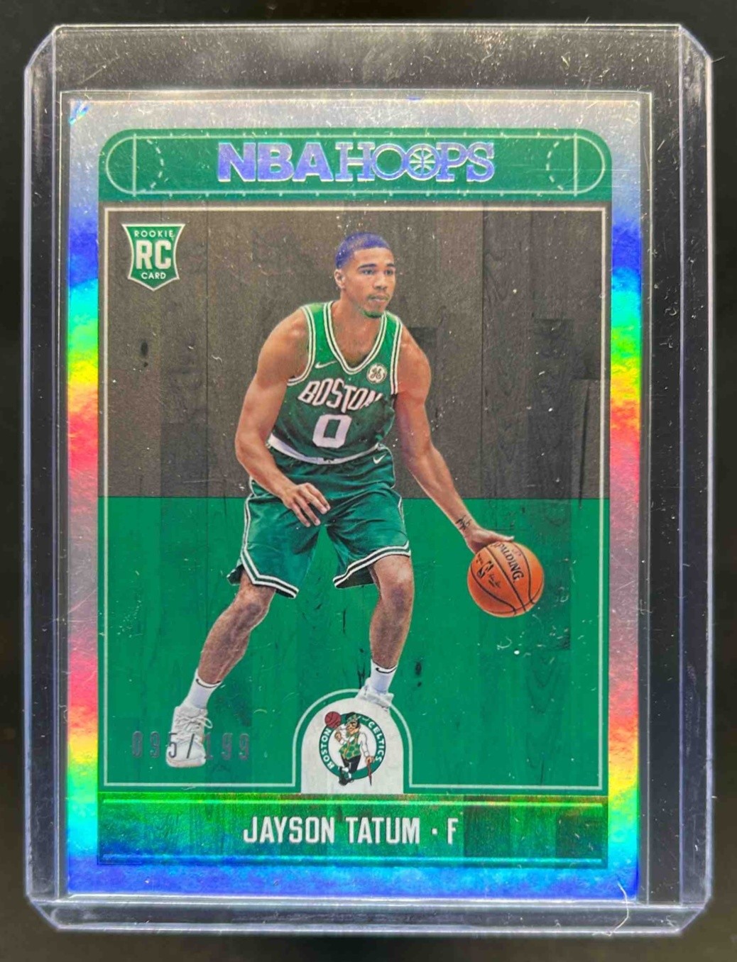 2017-18 Panini Hoops Jayson Tatum RC Silver Rookie #95/199 Celtics