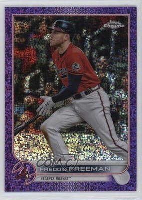 2022 Topps Chrome Purple Speckle Refractor 299/299 Freddie Freeman #14 09if