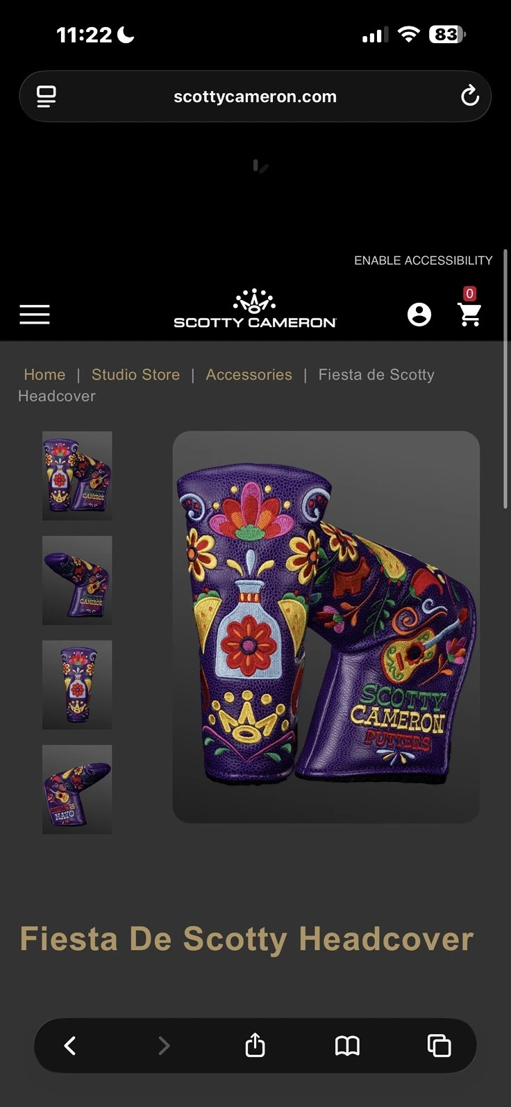 NEW! 🔥🔥🔥 Scotty Cameron Fiesta De Scotty Blade Putter Headcover  2026 Limited