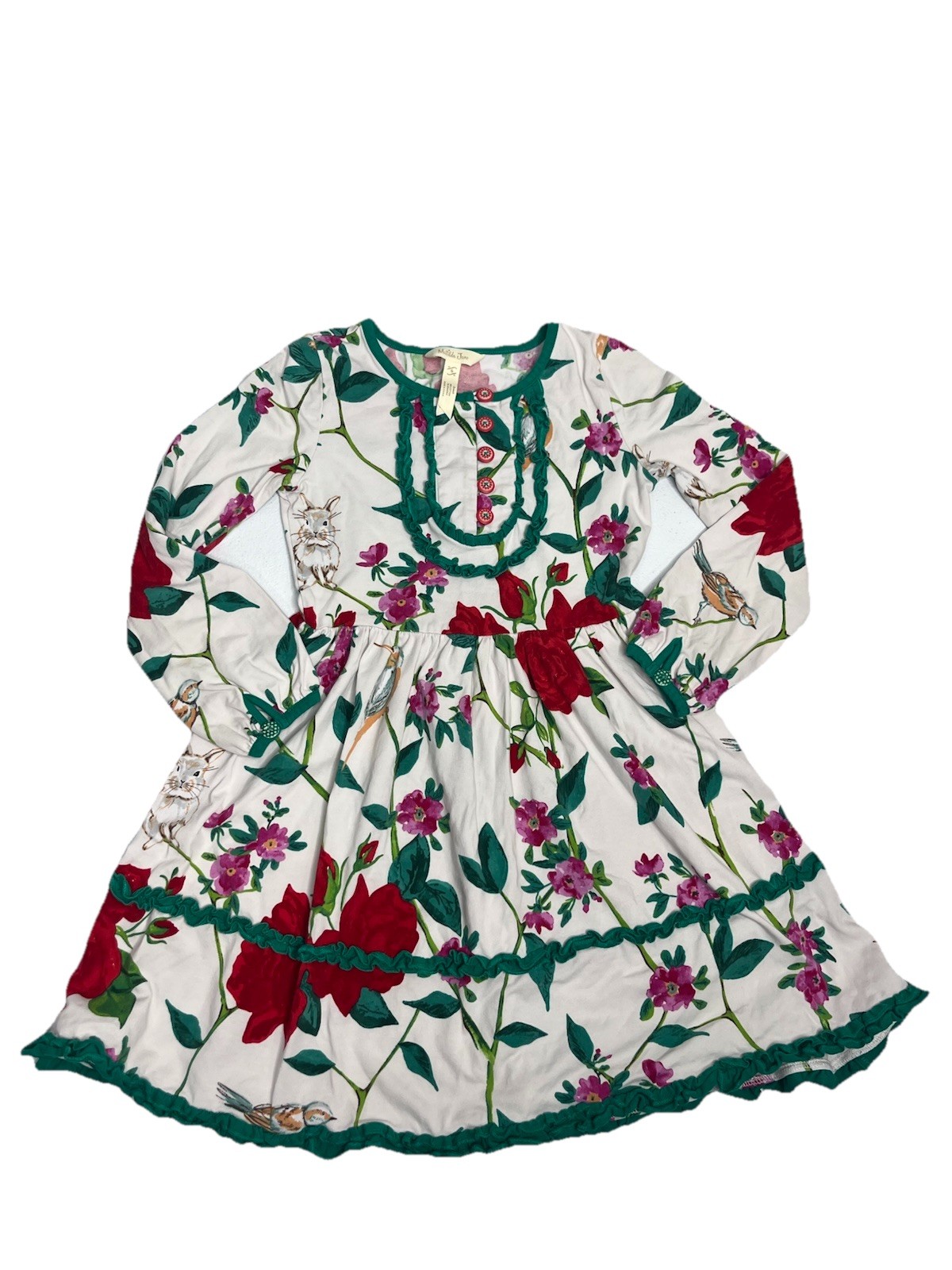 Matilda Jane Woodland Wonders Dress Make Believe Girls Bunny Play Dress Sz 6 **