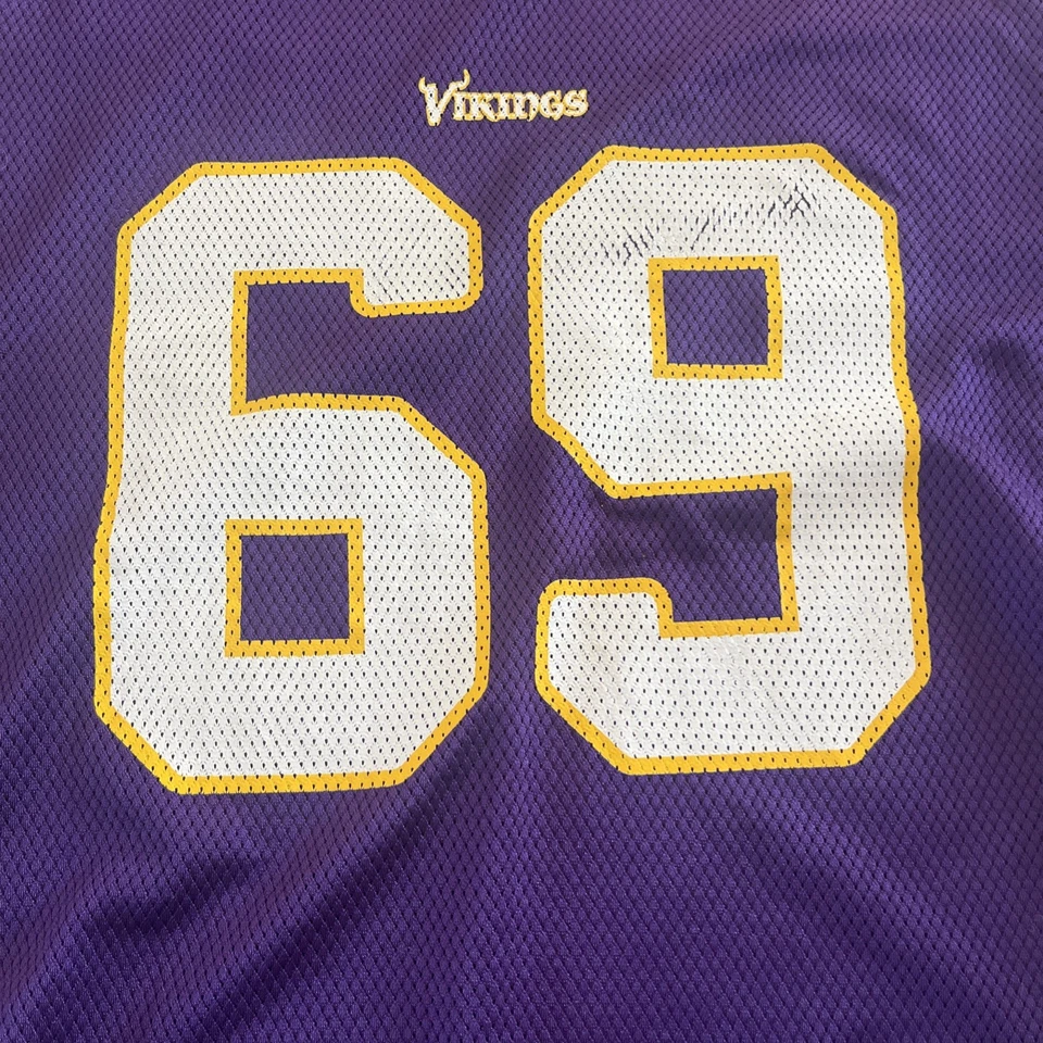 Camiseta roxa Jared Allen Minnesota Vikings #69 Reebok On Field tamanho XL - Imagem 3 de 4