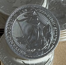 1 oz Silver 2020 Britannia 999 Fine Coin, Royal Mint Bullion.