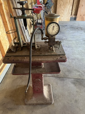 #ad Vintage Bacharach Diesel Injector Pop Pressure Tester w Gauge amp; Stand 6000 PSI $200.00