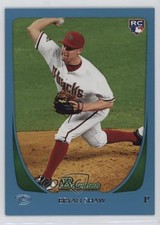 2011 Bowman Draft Blue 474/499 Bryan Shaw #42 1b6b