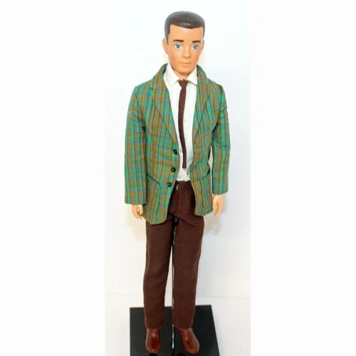 Vintage Ken SL Brunette Dressed in C/M College Student #1416 Mattel 1965