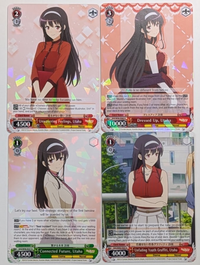 Weiss Schwarz – Saekano the Movie: Finale – Utaha Character Rare Lot