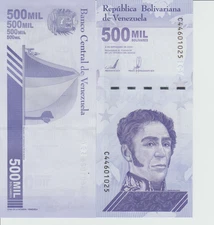 Venezuela 500,000 Bolivars Paper Money Currency 1/2 MILLION Bolivars 2020