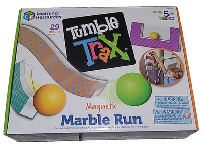 Tumble Trax Magnetic Marble Run Learning Resources Play Set READ Extra Marbles