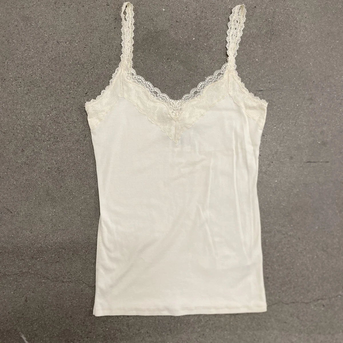 トップス vintage Abercrombie & Fitch camisole top Abercrombie & Fitch Lace Regular Size Tank Tops for Women for sale