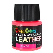 Neon Pink Premium Acrylic Leather and Shoe Paint, 2 oz - Sneakers, Jackets, Bags