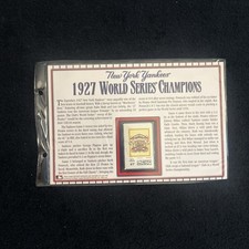 1927 Yankees vs Pirates World Series Stamp Sheet Stats Collectible MLB