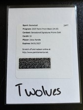 Julius Randle 2024 Panini Prizm Black Sensational Signatures Gold /10 Auto #52