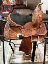 10in Youth Barrel Saddle And Pad