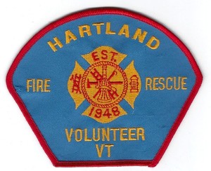 VERMONT - Hartland Vol. Fire Dept. - [ Shoulder Patch ]