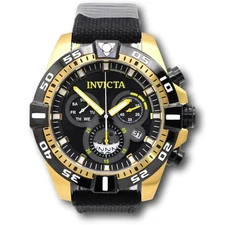 Invicta S1 Rally Accelerator Men's 51mm LARGE Swiss Chrono Gold Watch 46652