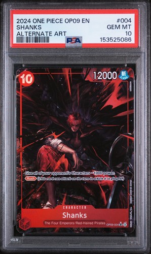 Shanks (Alternate Art) graded PSA 10 for sale on eBay