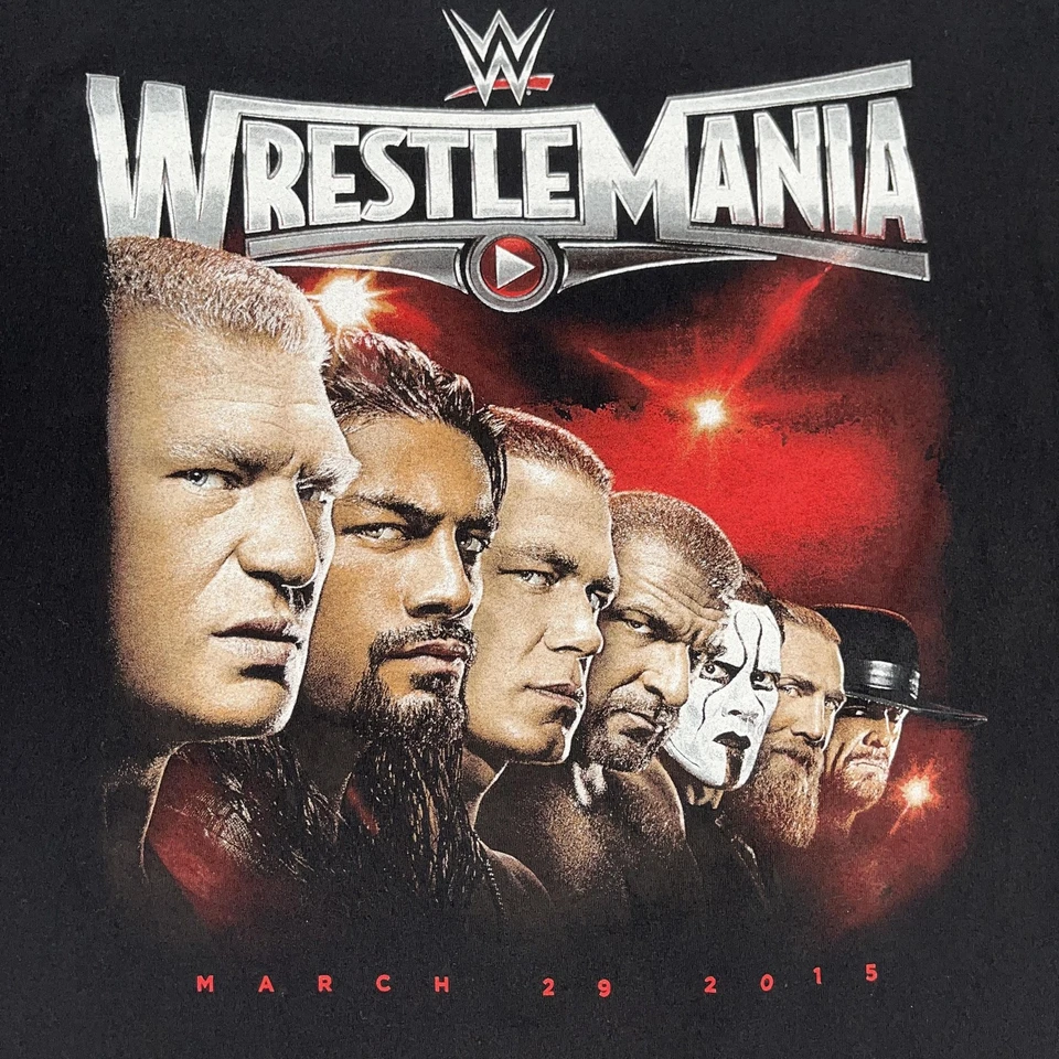 WWE WrestleMania Shirt Mens 3XL Wrestling Roman Reigns John Cena Brock Lesnar - Image 2 of 4
