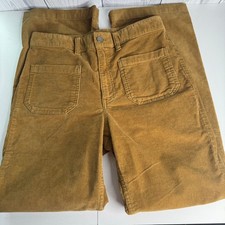 Vintage 1990s Corduroy Brown Straight Leg wide Pants Sz 6 30 x 30 Gorpcore