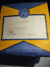 GE 4576 Hand Lantern Sealed Beam Spot Light Bulb 7.1V 2A PAR46 NOS