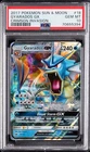 2017 POKEMON SUN & MOON CRIMSON INVASION #18 GYARADOS GX PSA 10