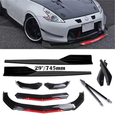 For Nissan 370Z 350Z Front Bumper Lip Splitter Spoiler Body Kit Side Skirt